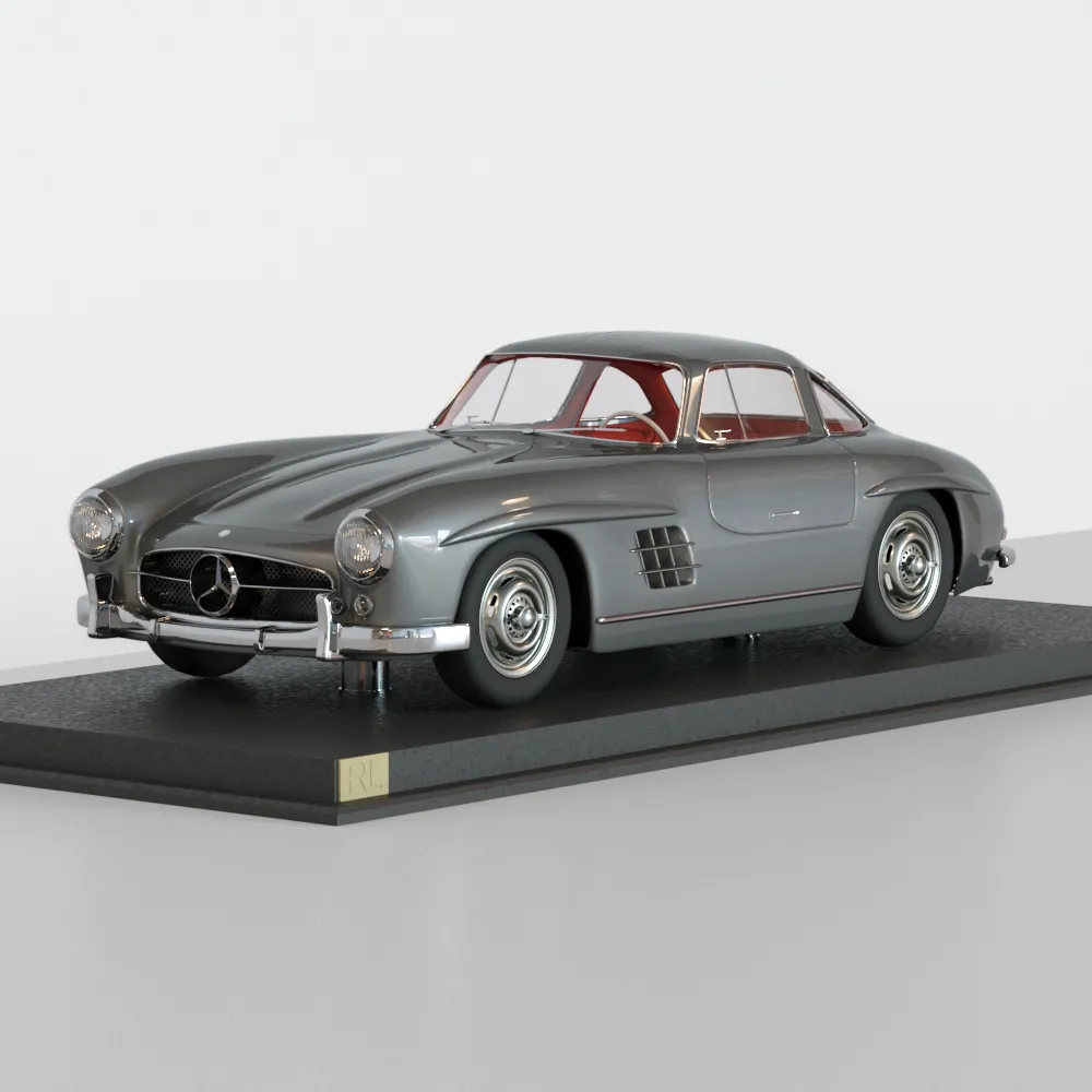 decoration – Decor of mercedes Benz 300 SL coupe 3ds Max