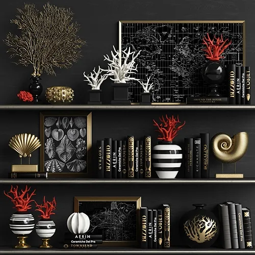 decoration – Decor set 12 3ds Max