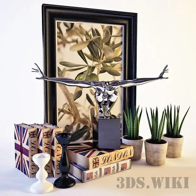 decoration – Decor set 3ds Max
