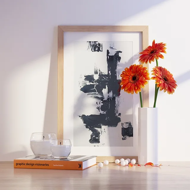 decoration – Decor Set ORANGE 3ds Max