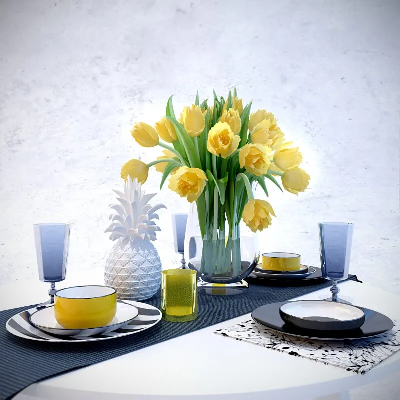 decoration – Decor tulips 3ds Max