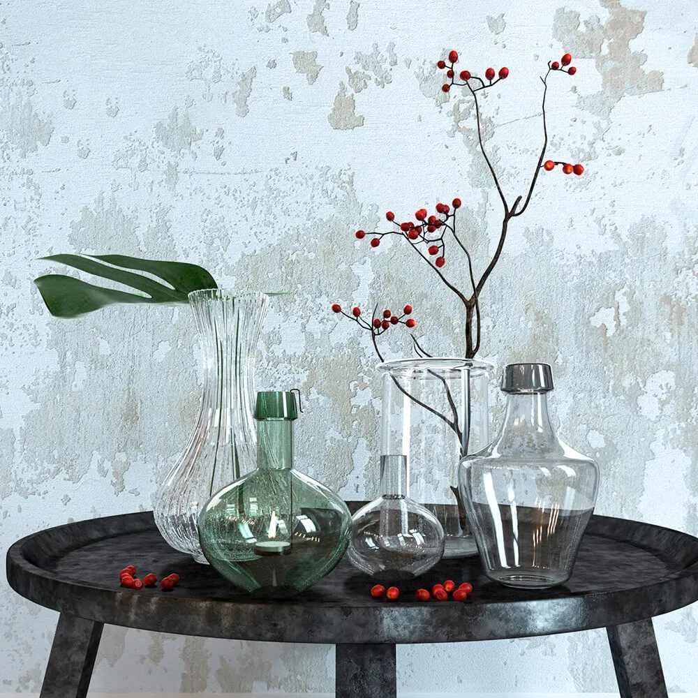 decoration – Decor with flowers 3ds Max