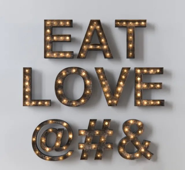 decoration – Decorative letter Restoration Hardware 3ds Max