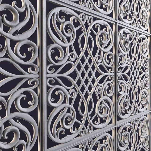 decoration – Decorative modern panel 3ds Max