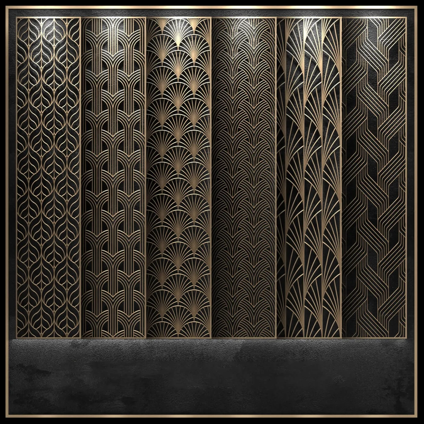 decoration – Decorative panel 4 3ds Max