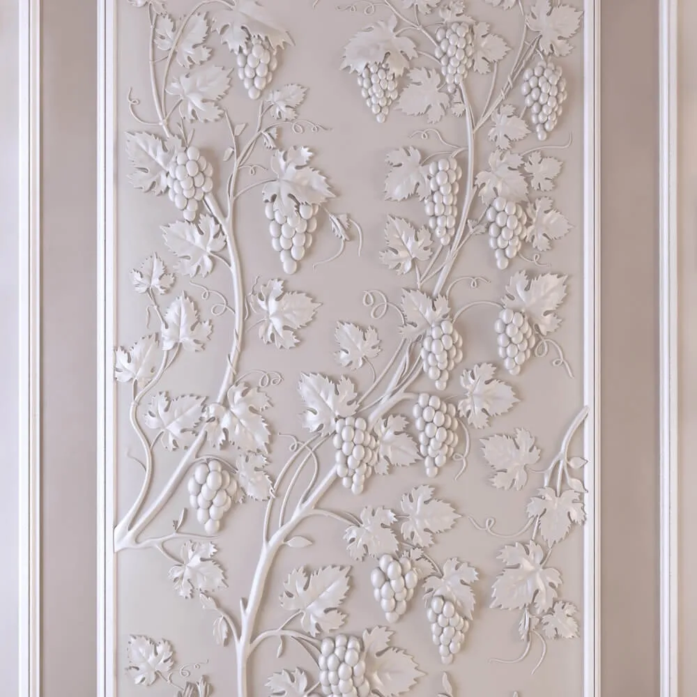 decoration – Decorative  panel the grapes 3ds Max