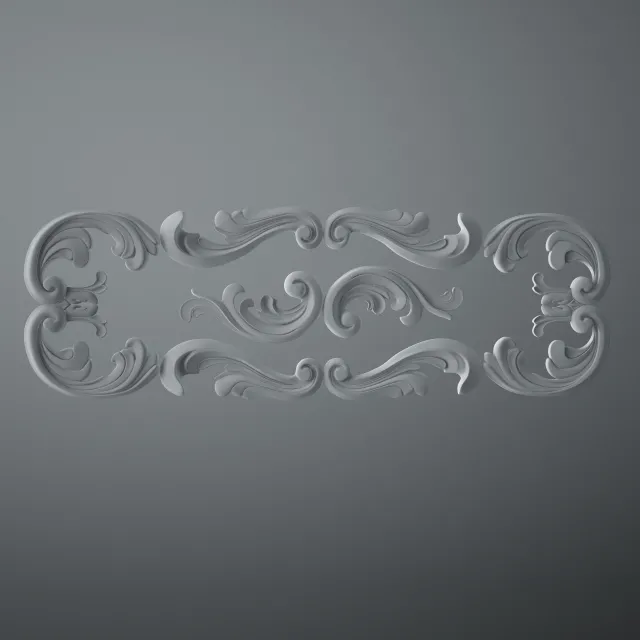 decoration – Decorative plaster 25 3ds Max