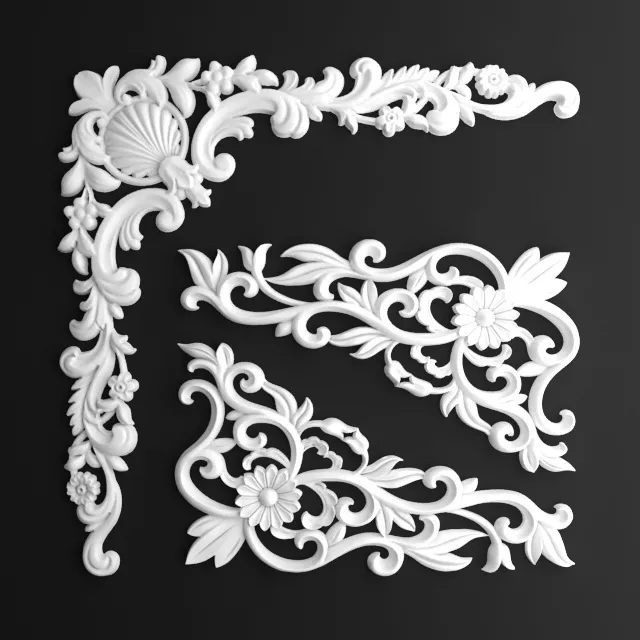 decoration – Decorative plaster 28 3ds Max