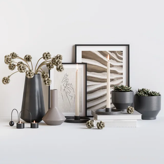 decoration – Decorative set 10 3ds Max