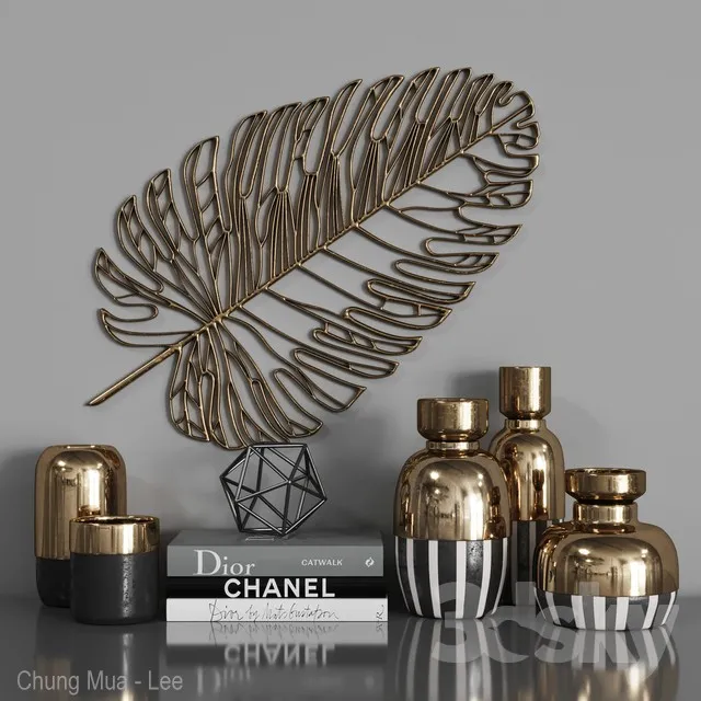 DECORATION – DECORATIVE SET – 3D MODELS – 3DS MAX – FREE DOWNLOAD – 3970