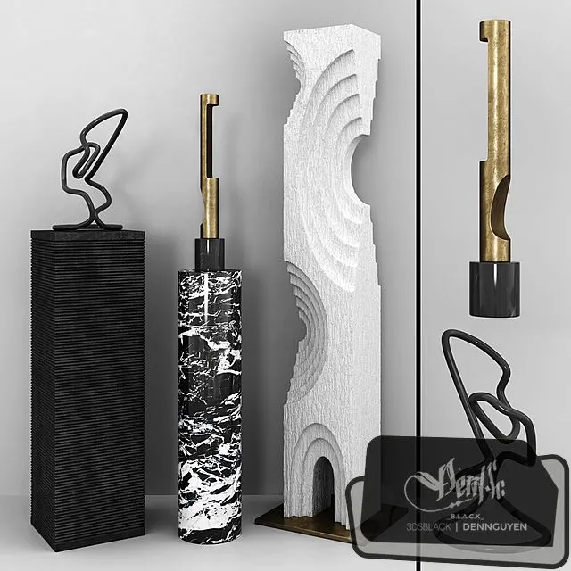 DECORATION – DECORATIVE SET – 3D MODELS – 3DS MAX – FREE DOWNLOAD – 4344