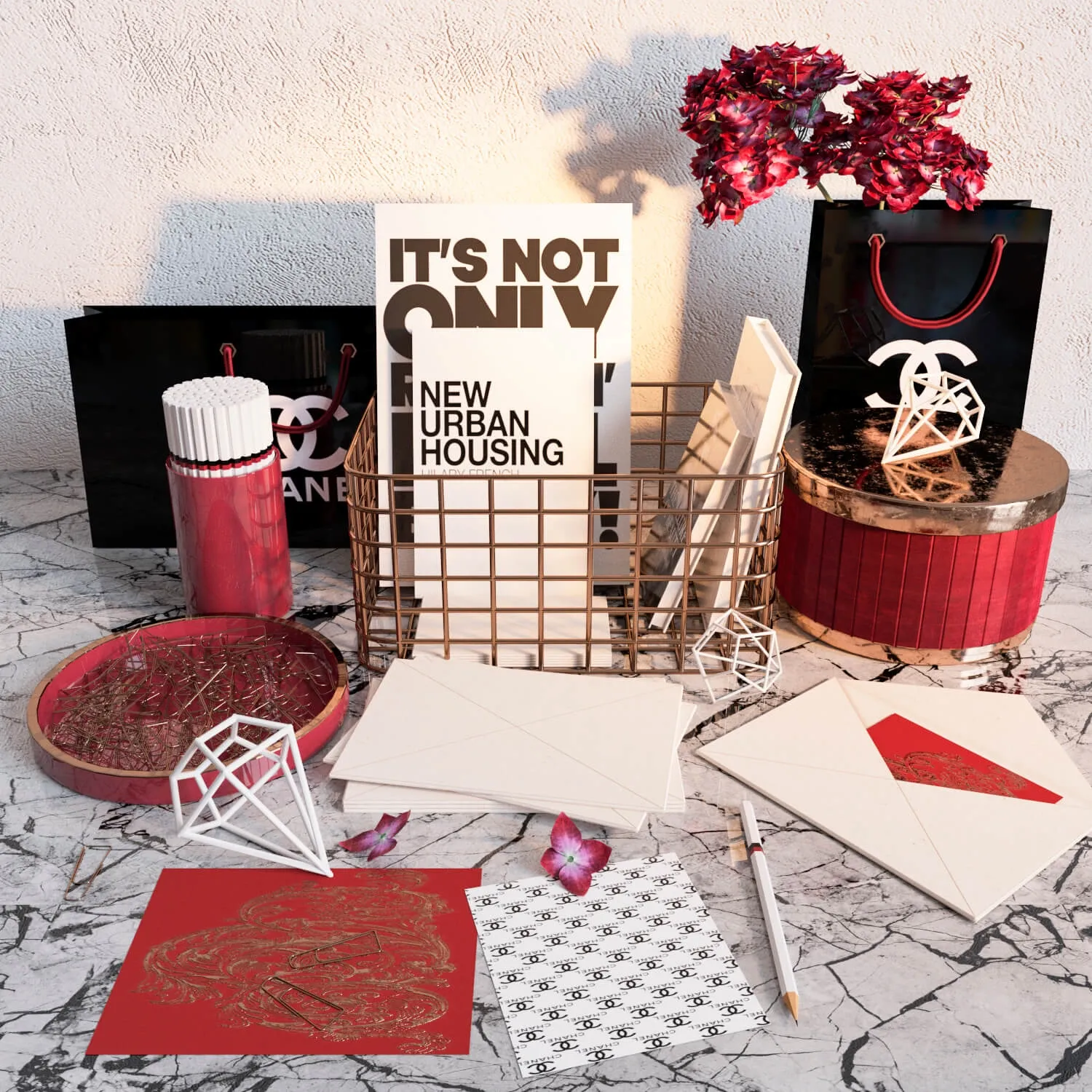 decoration – Decorative Set 8 9 3ds Max