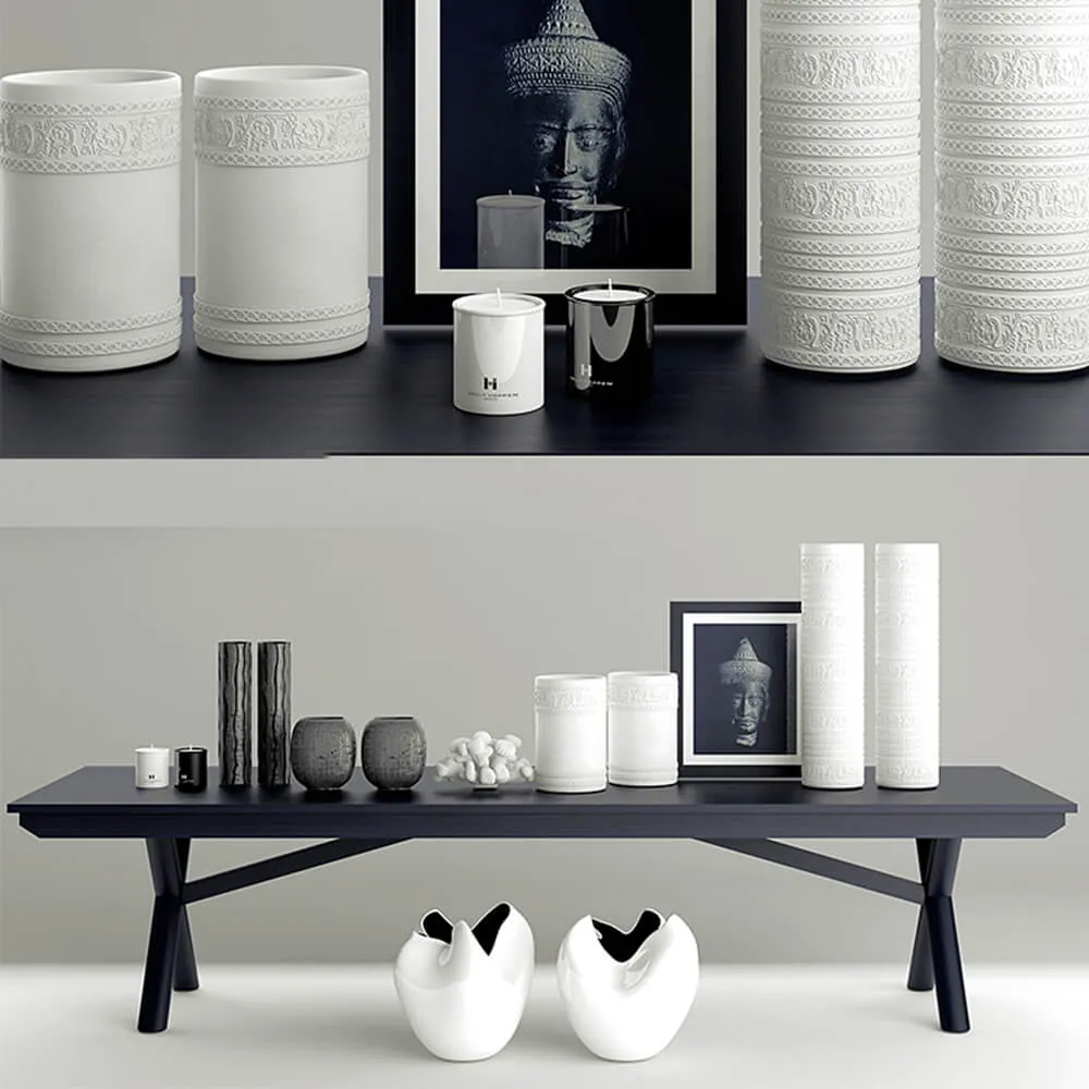 decoration – Decorative set by Kelly Hoppen 3ds Max