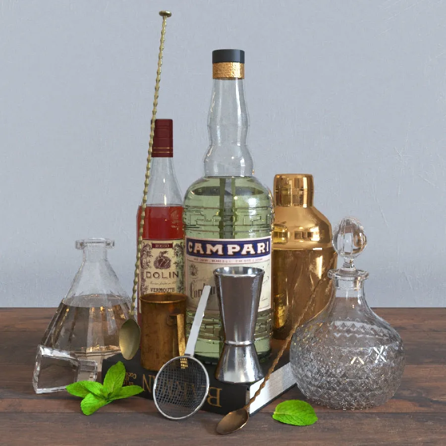 decoration – Decorative set for a bar 3ds Max