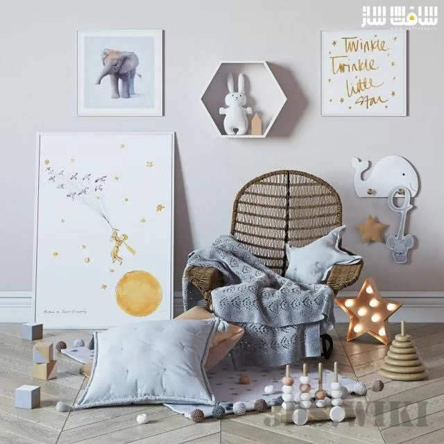 decoration – Decorative set for baby 3ds Max
