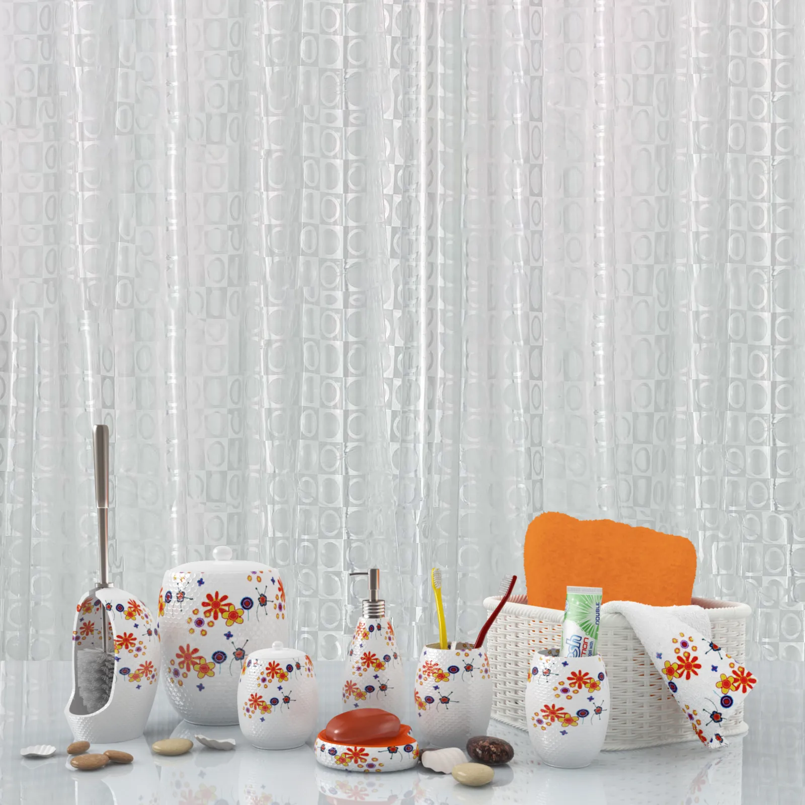 decoration – Decorative set for bathroom 23 3ds Max