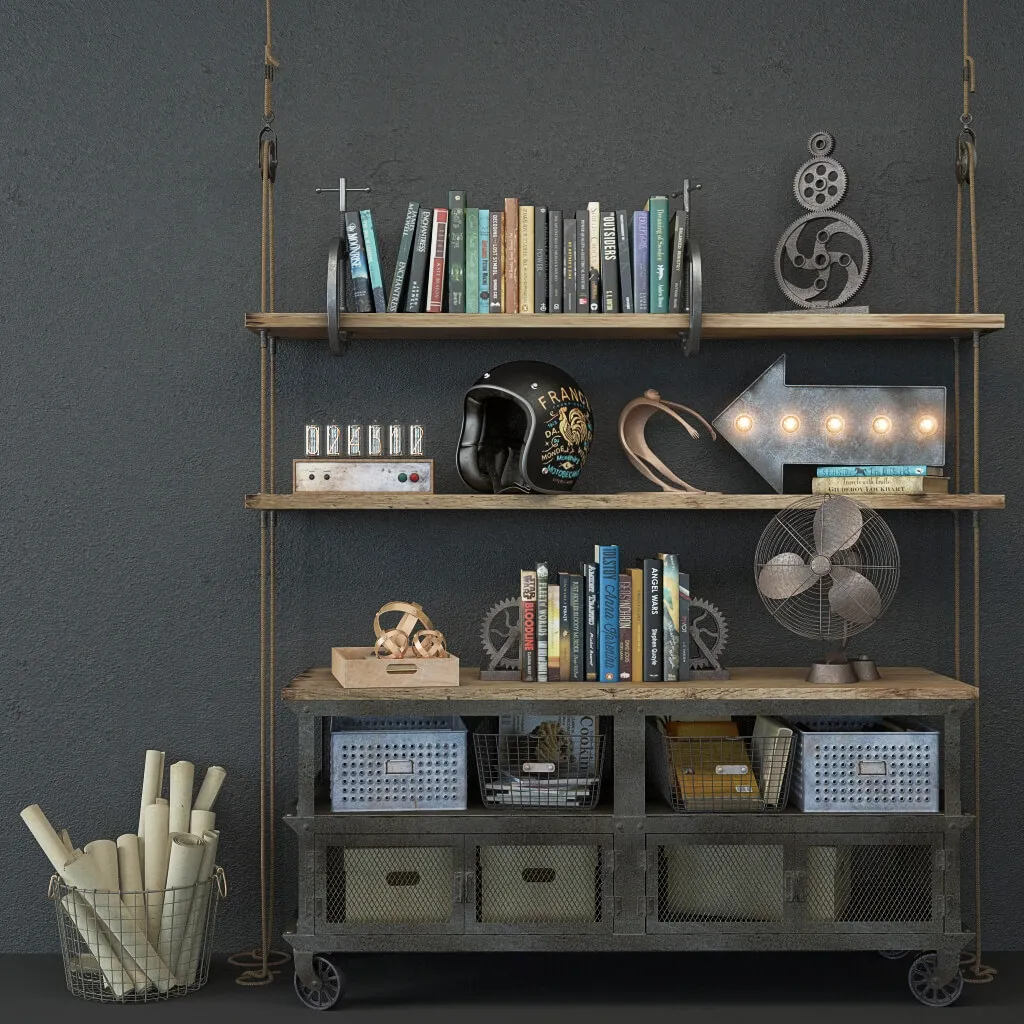 decoration – Decorative set loft 2 3ds Max