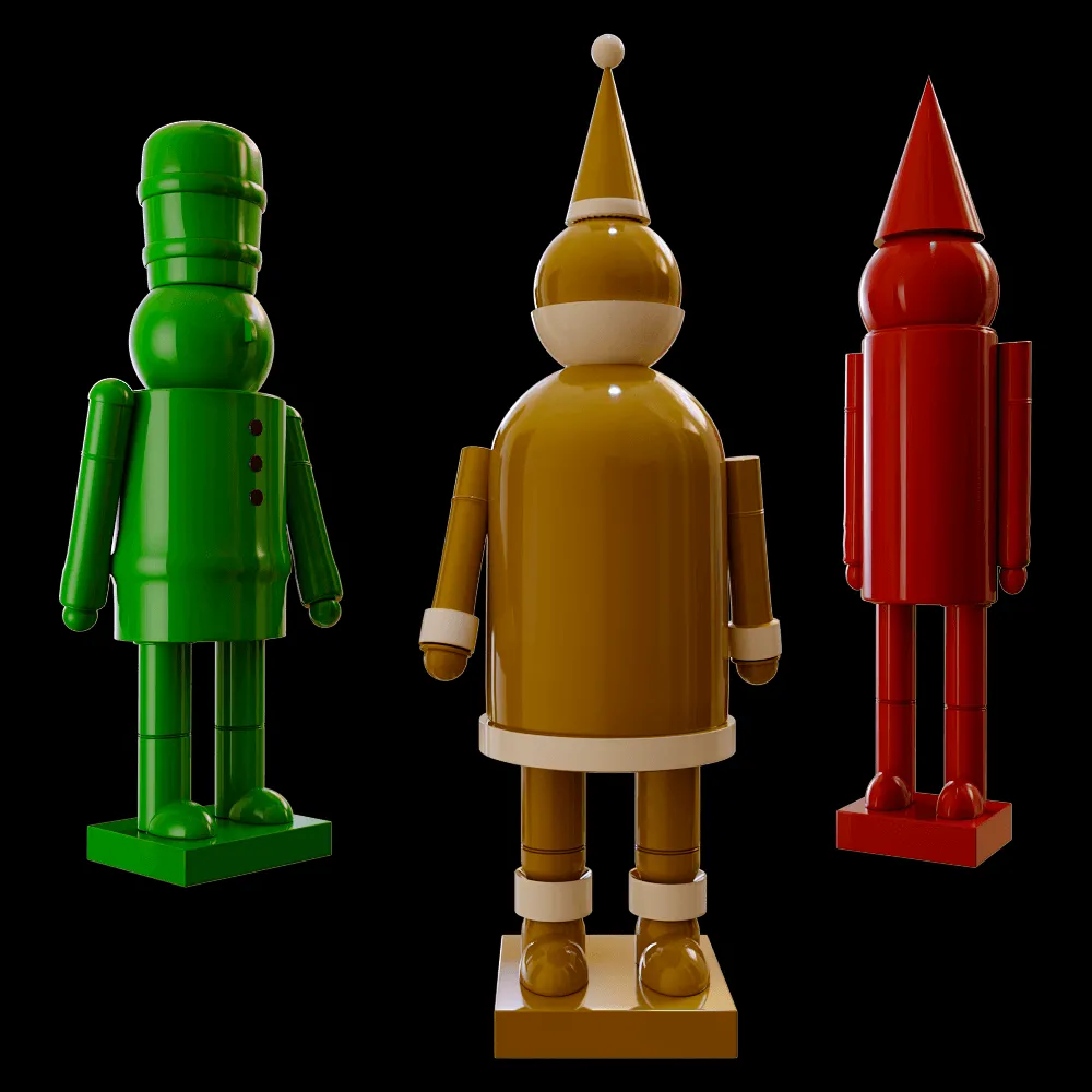 decoration – Decorative set Nutcracker 3ds Max