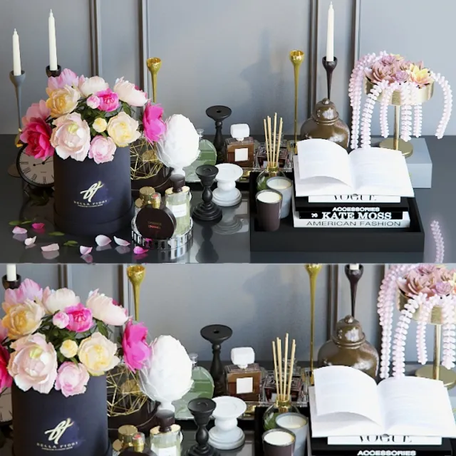 decoration – Decorative set of 4 3ds Max