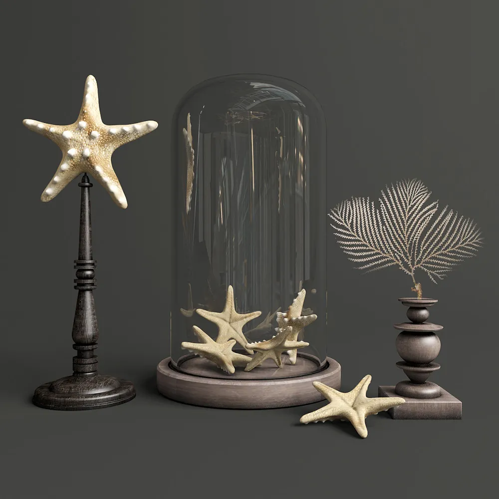 decoration – Decorative set of the red sea 3ds Max