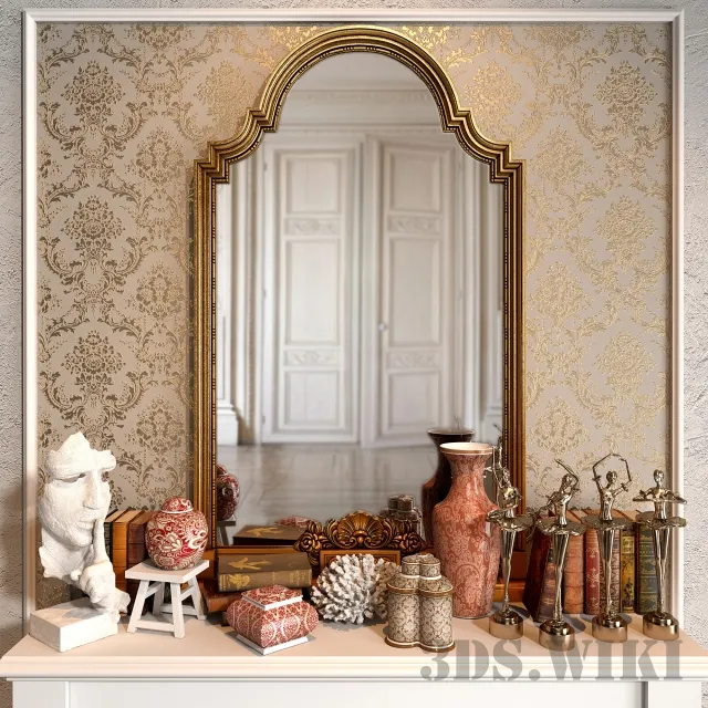 decoration – Decorative set with ballerinas 3ds Max