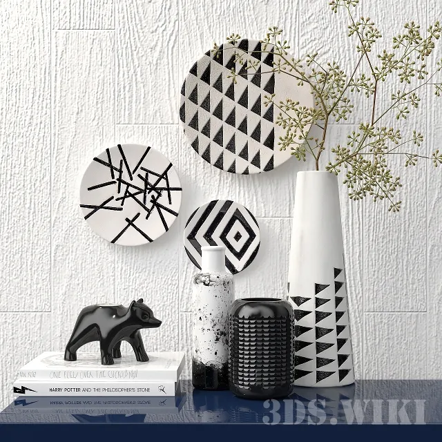 decoration – Decorative set with bear 3ds Max