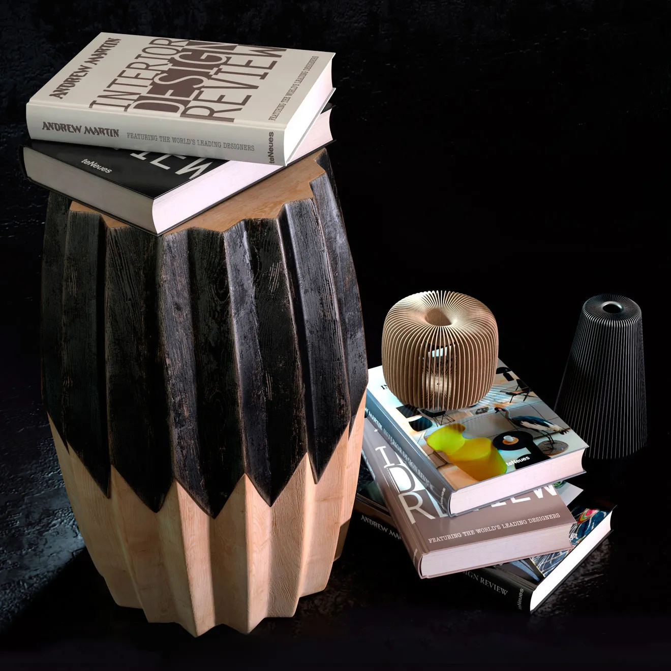 decoration – Decorative set with books 04 3ds Max