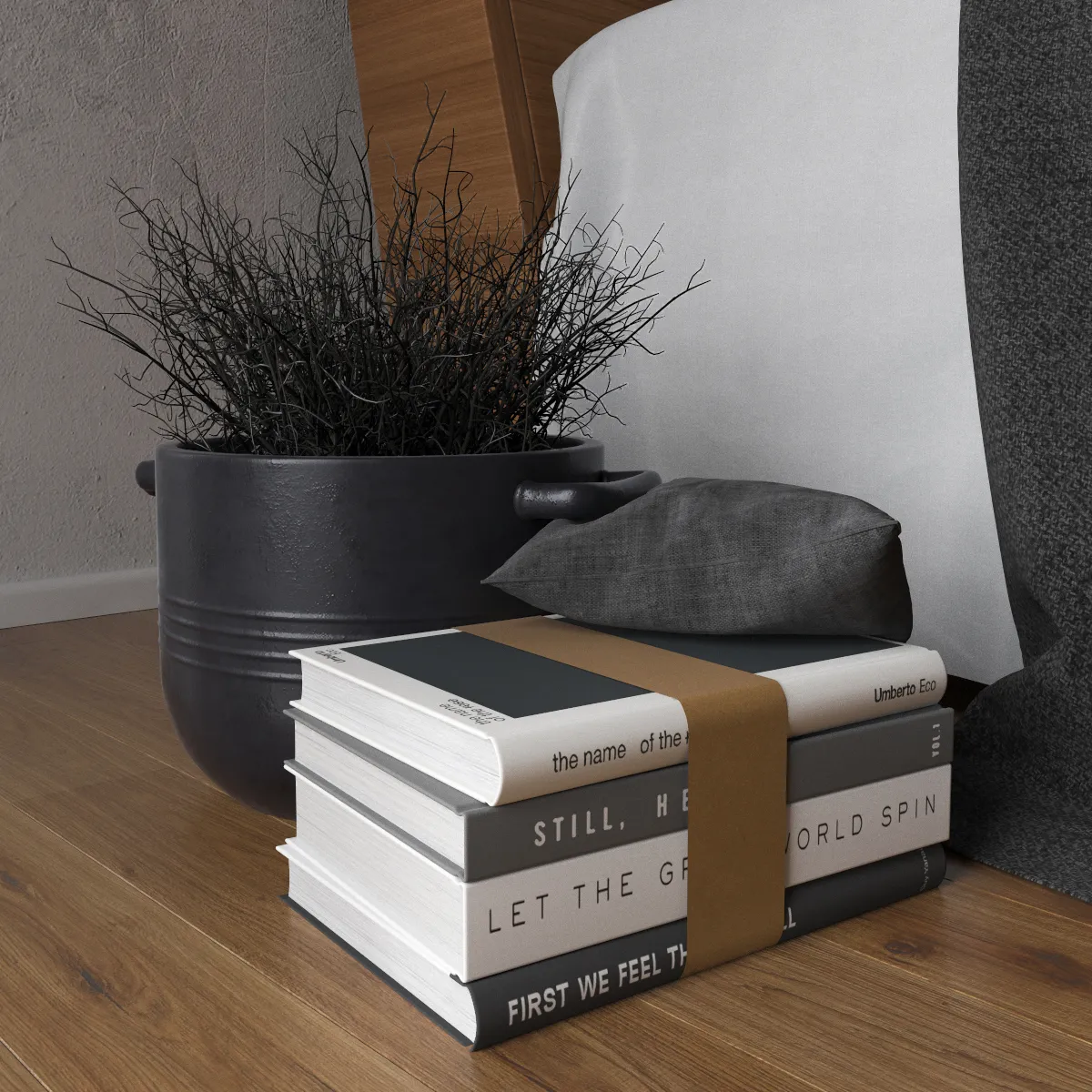 decoration – Decorative set with books 04 3ds Max
