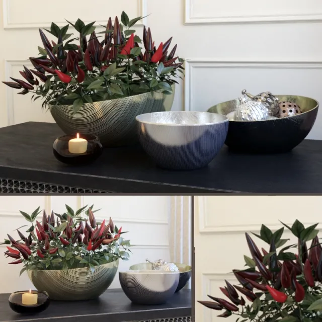 decoration – Decorative set with peppers 3ds Max