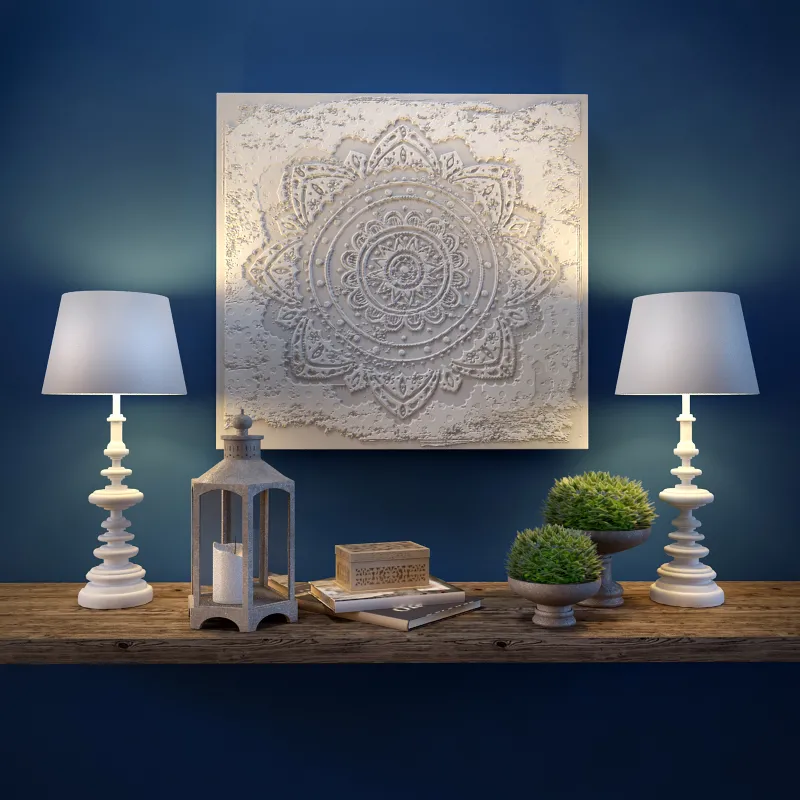 decoration – Decorative set with table lamps 3ds Max