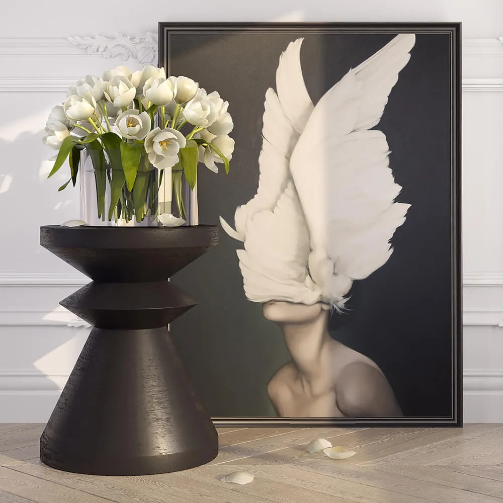 decoration – Decorative set with tulips 3ds Max