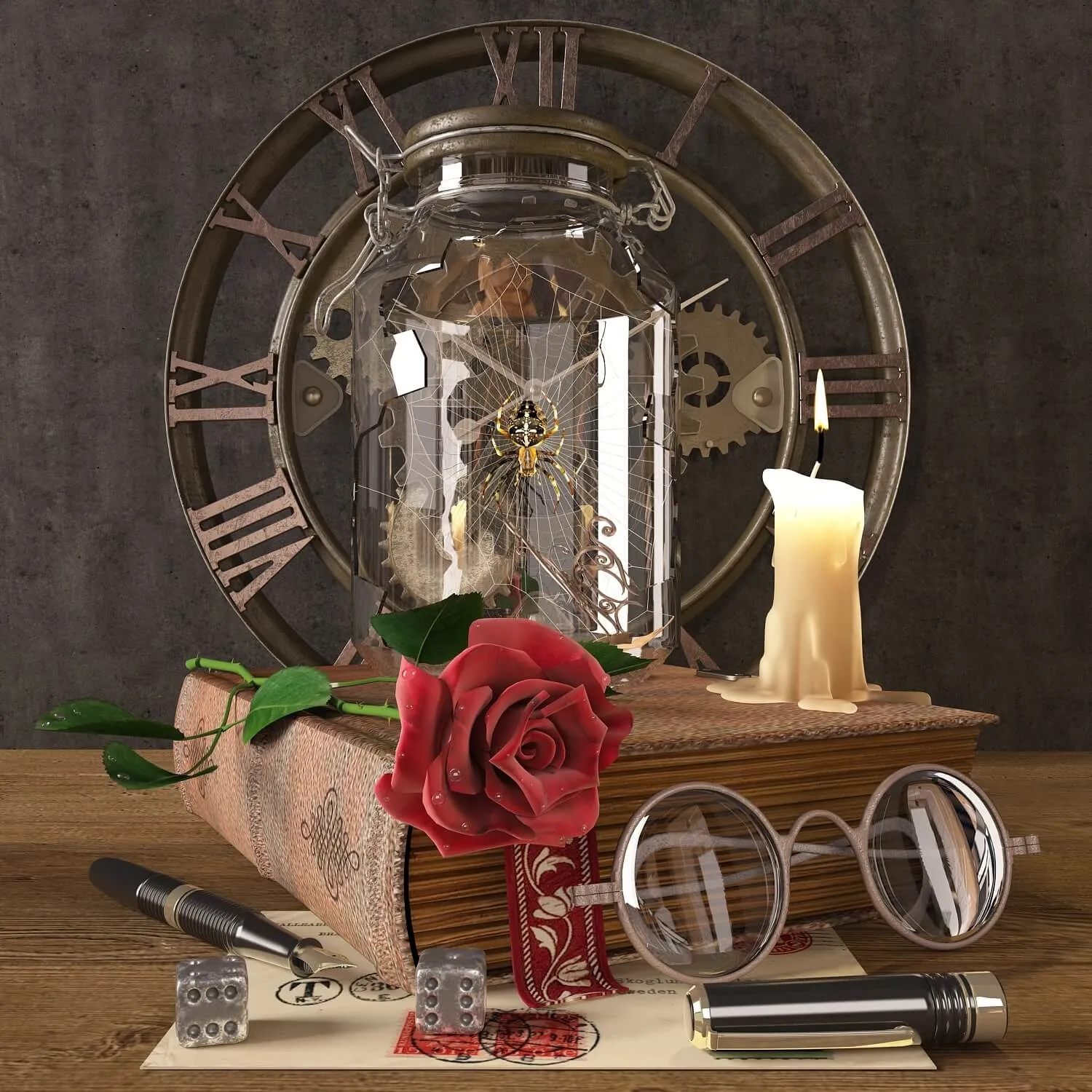 decoration – Decorative set_02 8 3ds Max