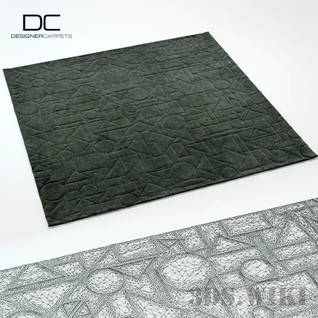 decoration – Designer embossed carpet 3ds Max