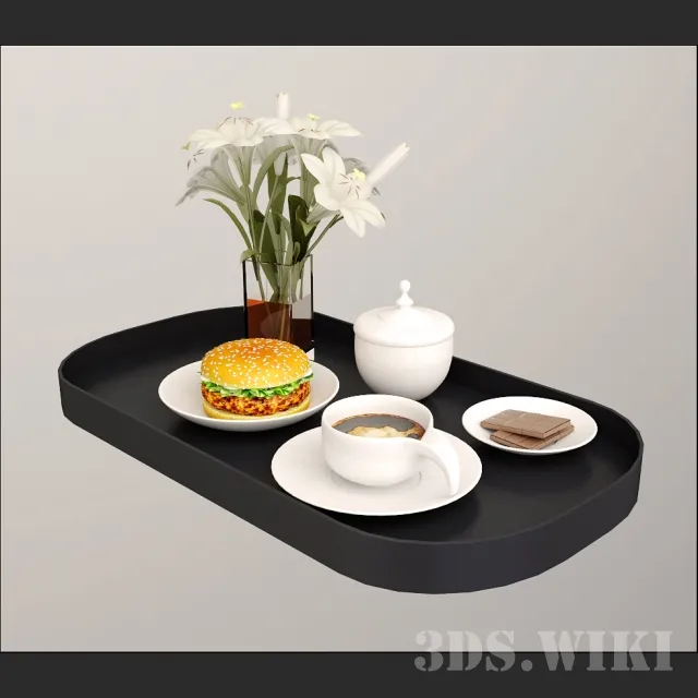 decoration – Dessert tray 3ds Max