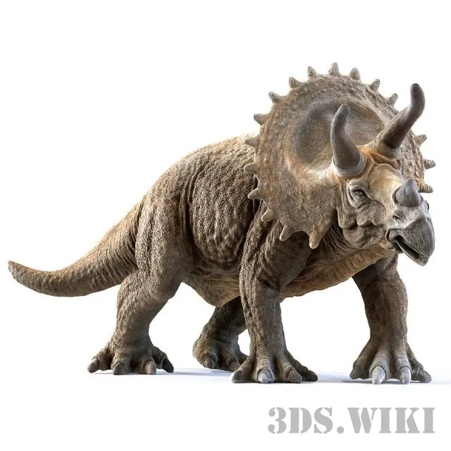 decoration – Dinosaur Triceratops 3ds Max