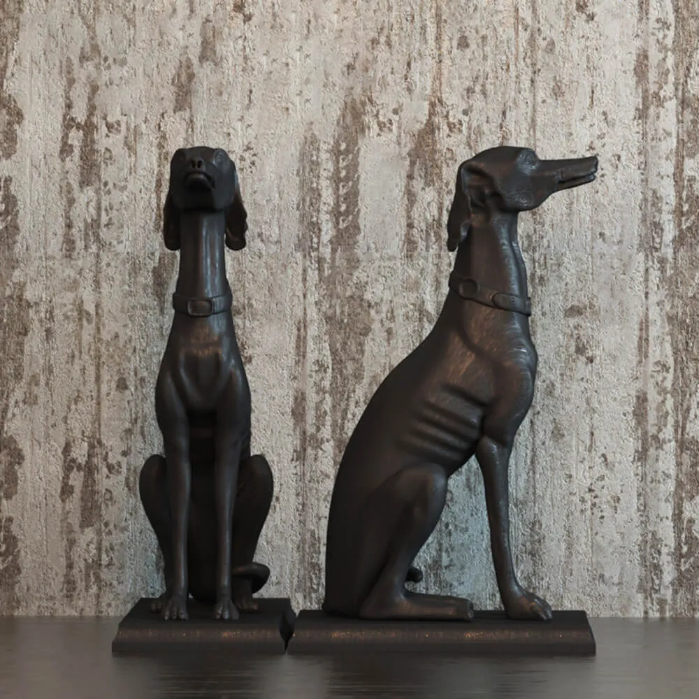 decoration – Dog figurine – Chelini Art.707 3ds Max