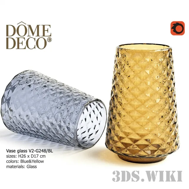 decoration – DomeDeco vases 3ds Max