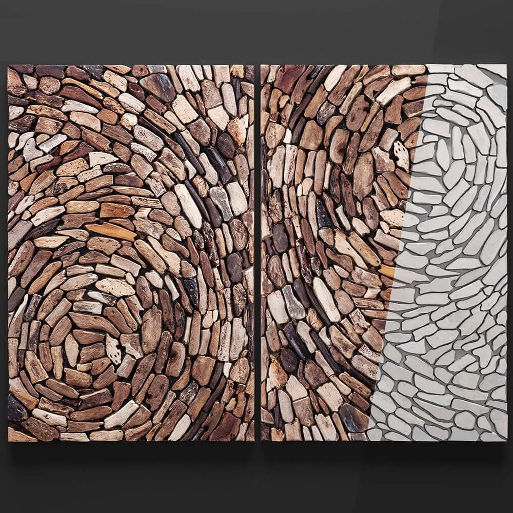 decoration – Driftwood Whirl wall art 3ds Max