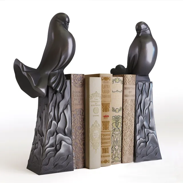 decoration – Eichholtz – Bookend dove set of 2 3ds Max
