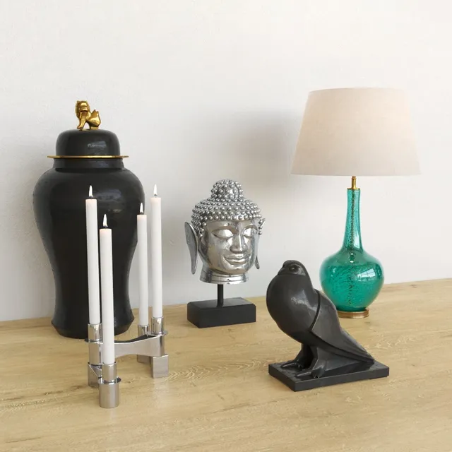 decoration – Eichholtz decor set 02 3ds Max