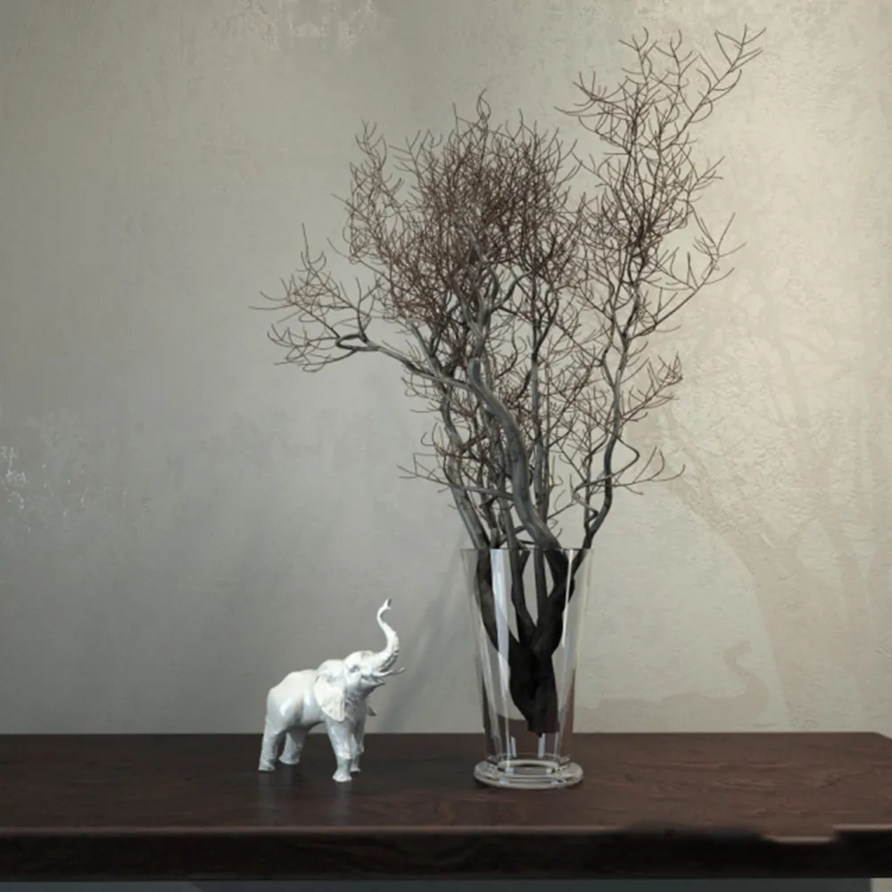 decoration – Elephant and tree in a glass 3ds Max