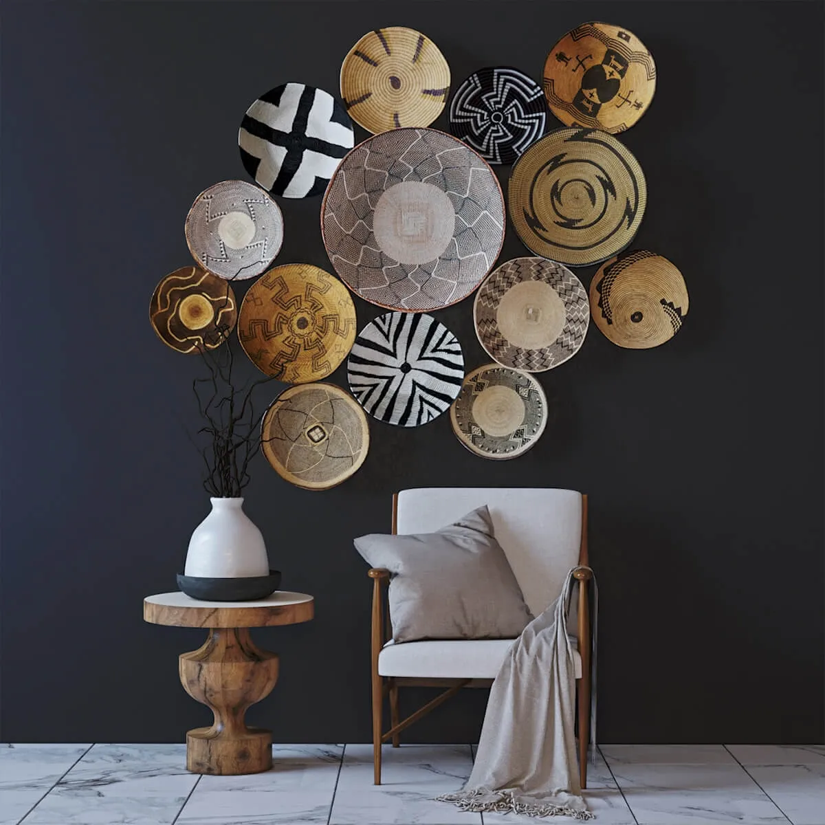 decoration – Ethnic Decor set 3ds Max