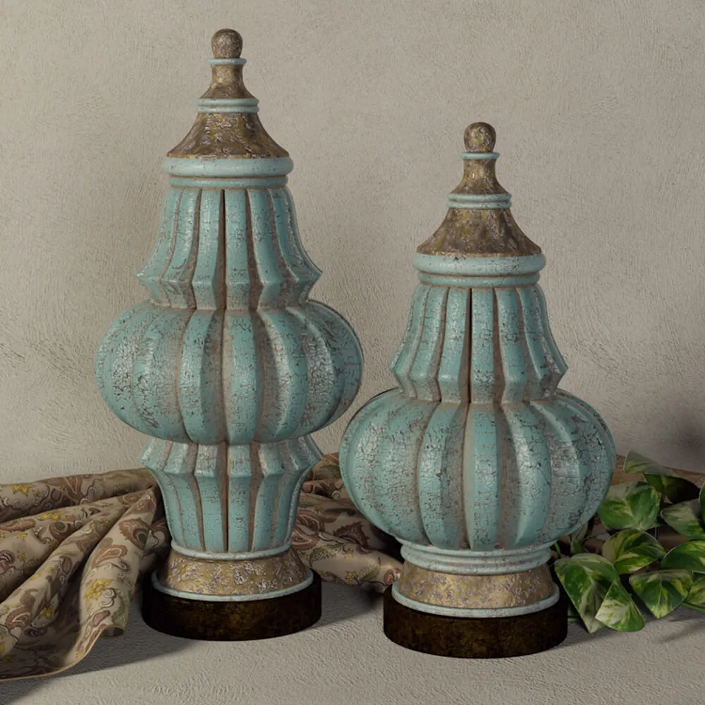 decoration – Fatima Urns Set – Set of antique urns 3ds Max