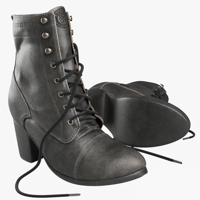 decoration – Female boots Diesel 3ds Max
