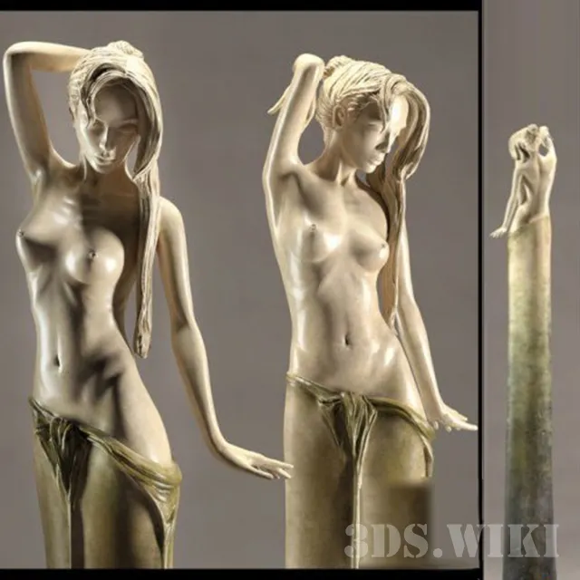 decoration – Female Sculpture 3ds Max