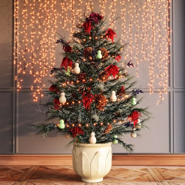 decoration – Festive Christmas Tree 3ds Max
