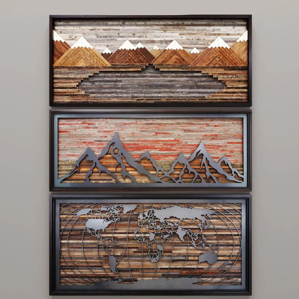 decoration – Fiery Sunset Mountain by Carpenter Craig 3ds Max