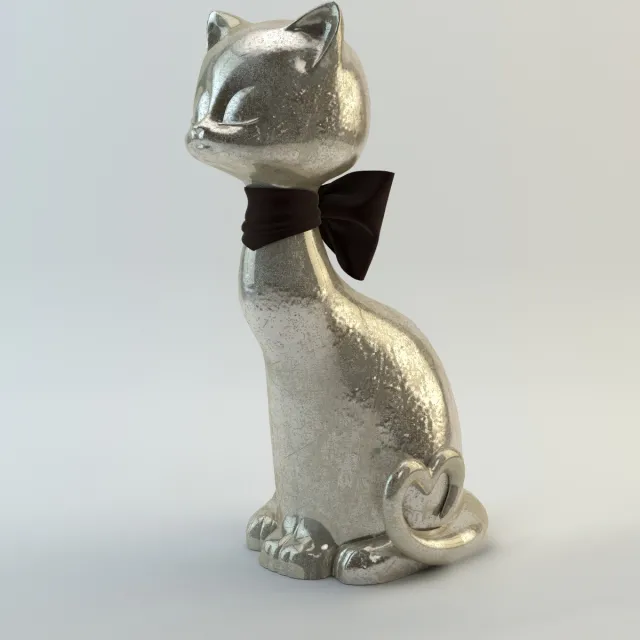 decoration – Figurine of cat 01 3ds Max