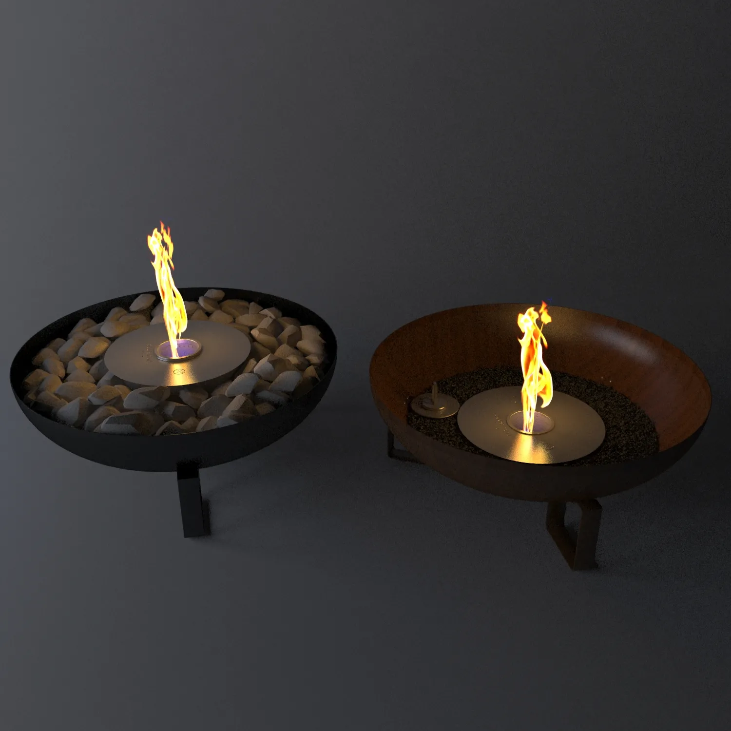 decoration – Fire decorative object 1 3ds Max