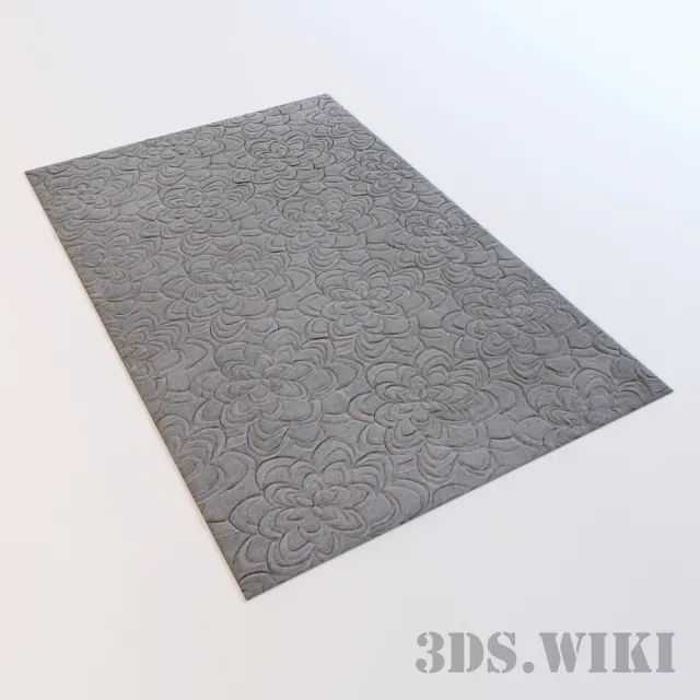 decoration – Floral rugs 3ds Max